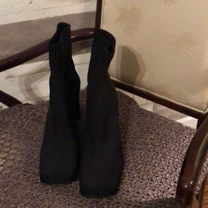 Apostrophe Black Fabric Boots